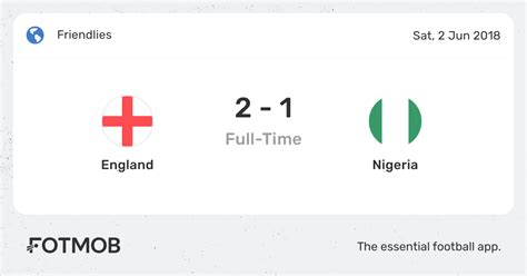 england nigeria live score